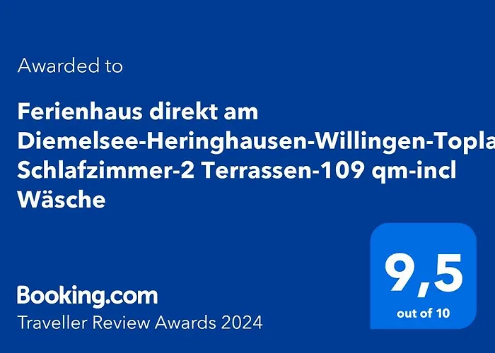 Direkt Am Diemelsee-heringhausen-willingen-toplage-sauna-3 Schlafzimmer-2 Terrassen-109 Qm-incl Waesche